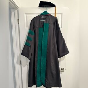 Medical school cap and gowns with hood
